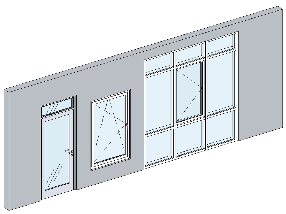 Door, window and curtain wall
